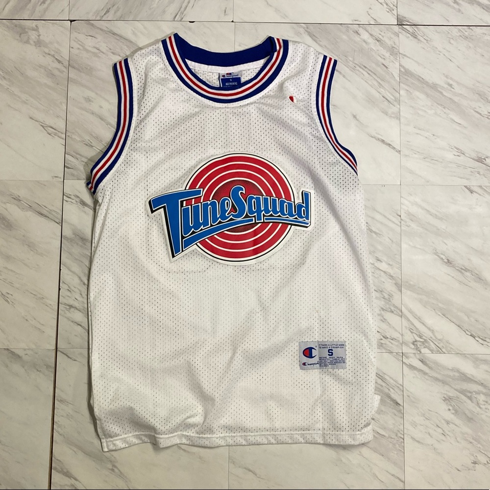 Champion TuneSquad White Jersey Space Jam Men’s or Unisex Small Great Condition